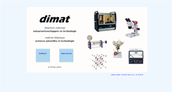 Desktop Screenshot of dimat.be