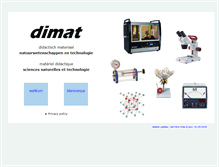Tablet Screenshot of dimat.be